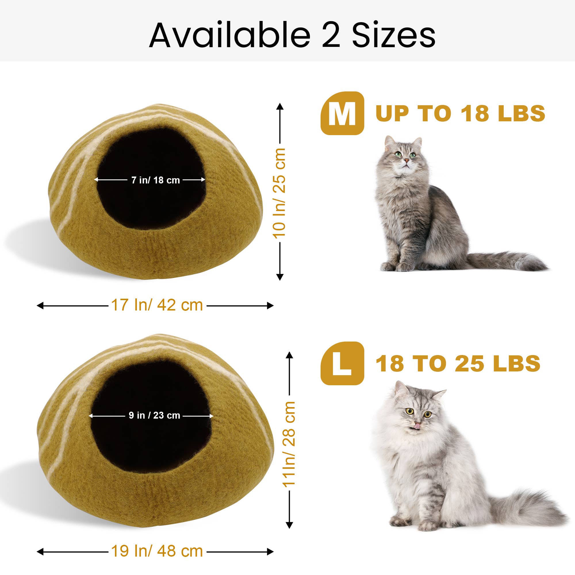 Hand Made Felt Wool Cat Cave / Cat Bed / Warm Cat House