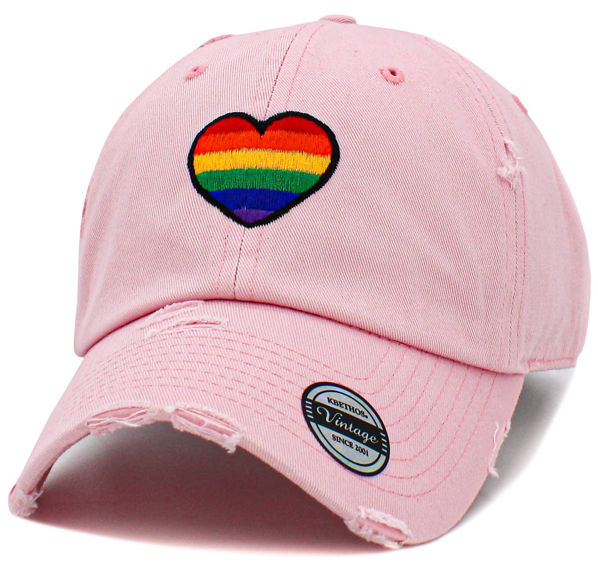 Pride Heart Vintage Dad Hat