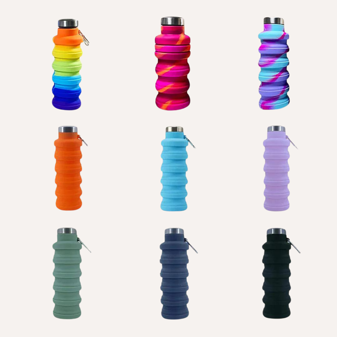 Collapsible Water Bottle with Clip