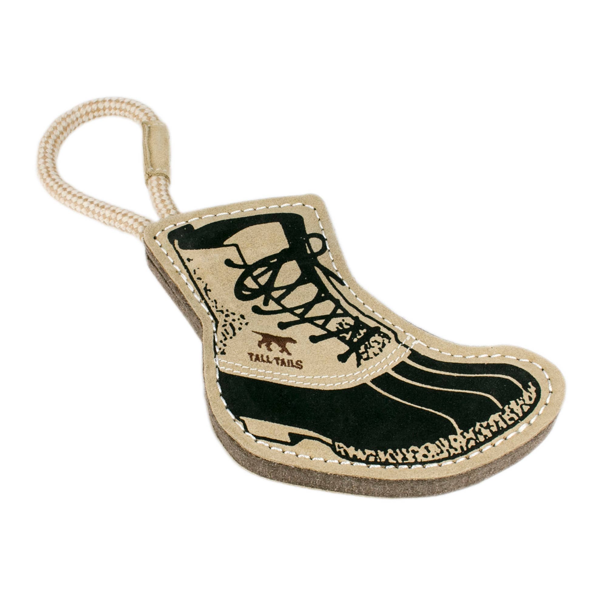 Tall Tails Natural Leather Boot Tug Dog Toy - 16"