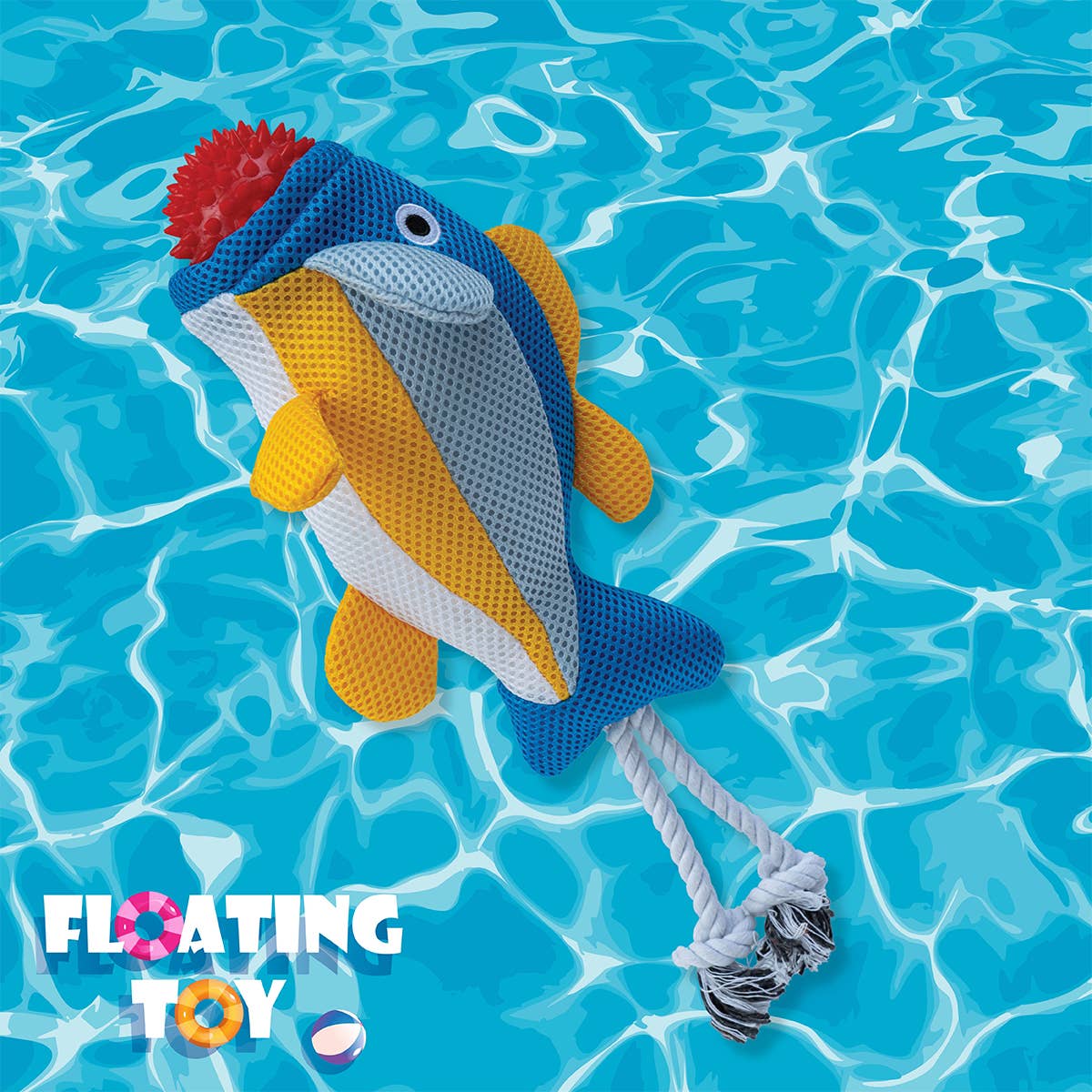 Territory Fish 2-in-1 Floating Dog Toy