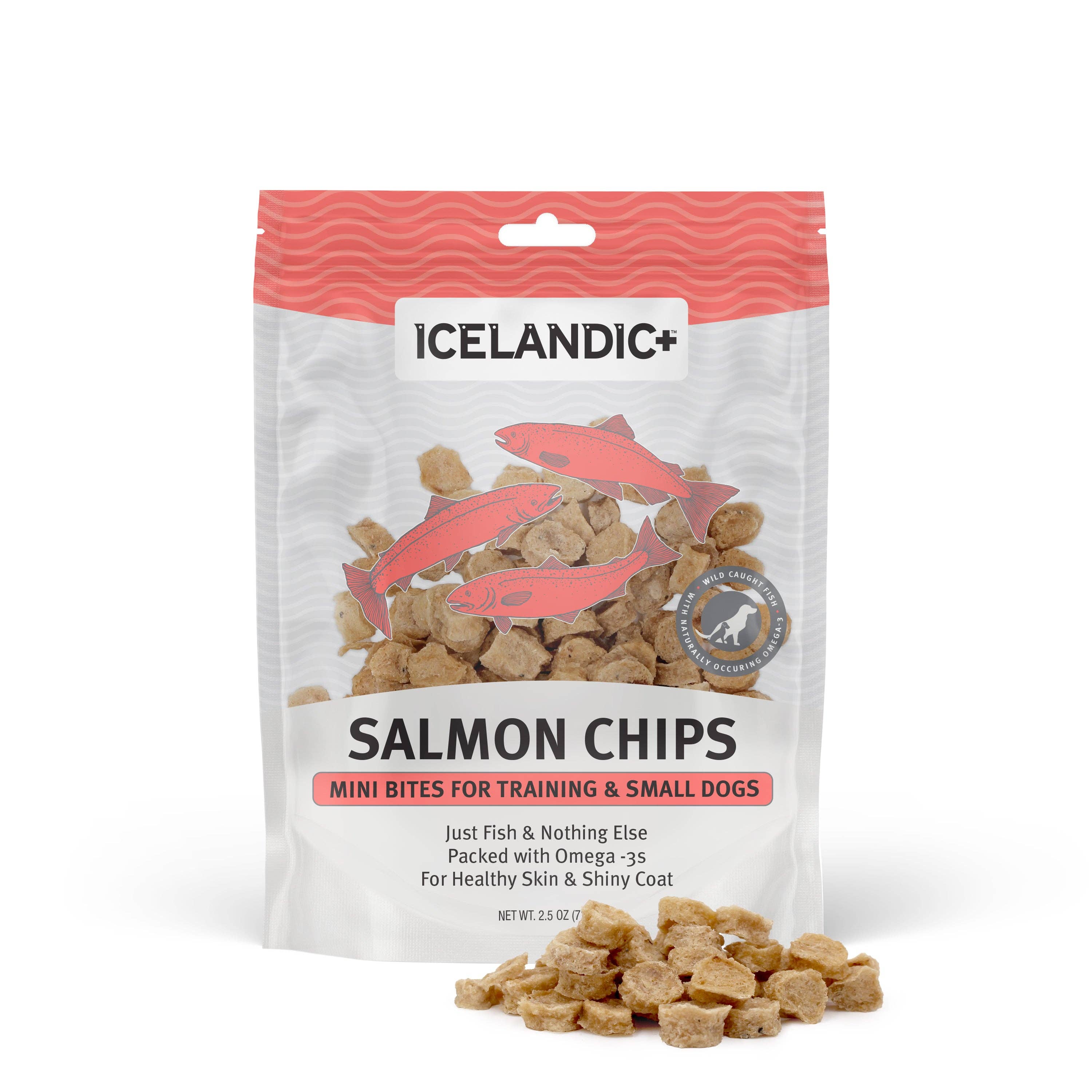 Icelandic+ Salmon Mini Fish Chips Dog Treats