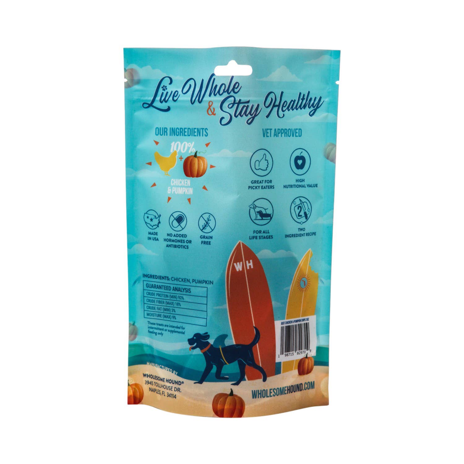 Just Chicken & Pumpkin Chips - 3oz