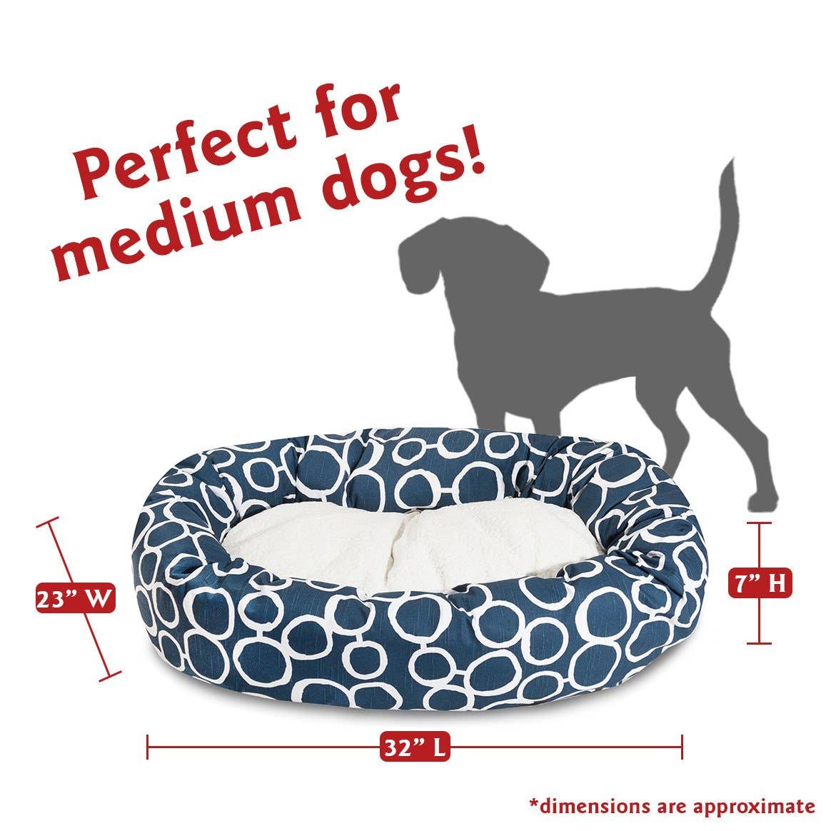 Fusion Sherpa Bagel Dog Bed