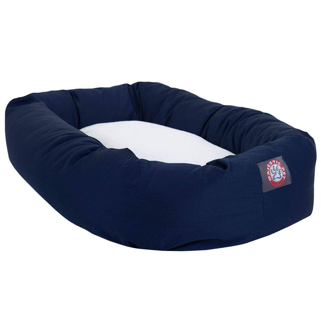 Poly/Cotton Sherpa Bagel Dog Bed
