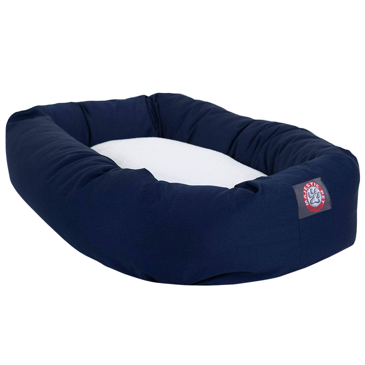 Poly/Cotton Sherpa Bagel Dog Bed