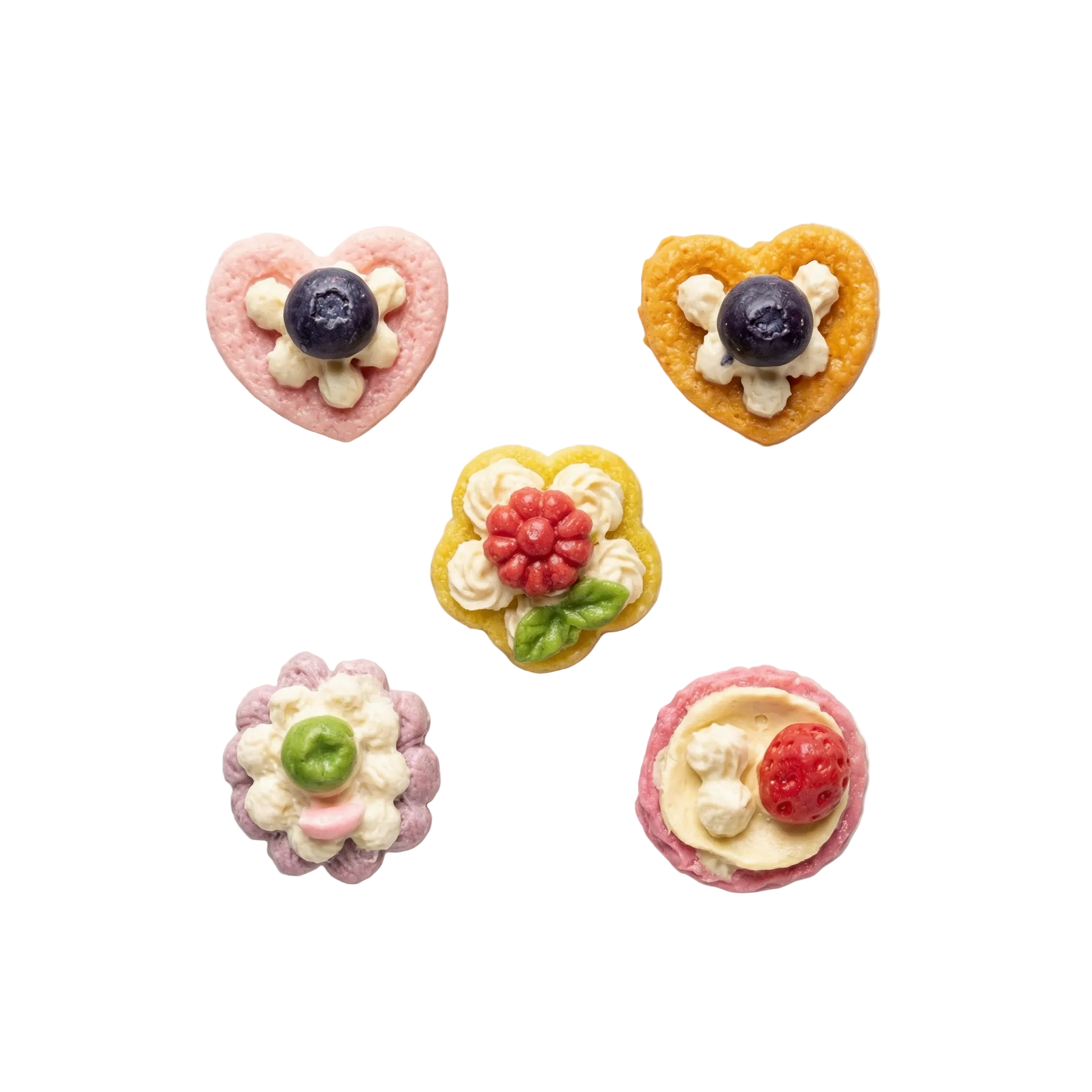 Gourmet Goat Milk Fruit Tarts - Dog & Cat Treats (1oz)