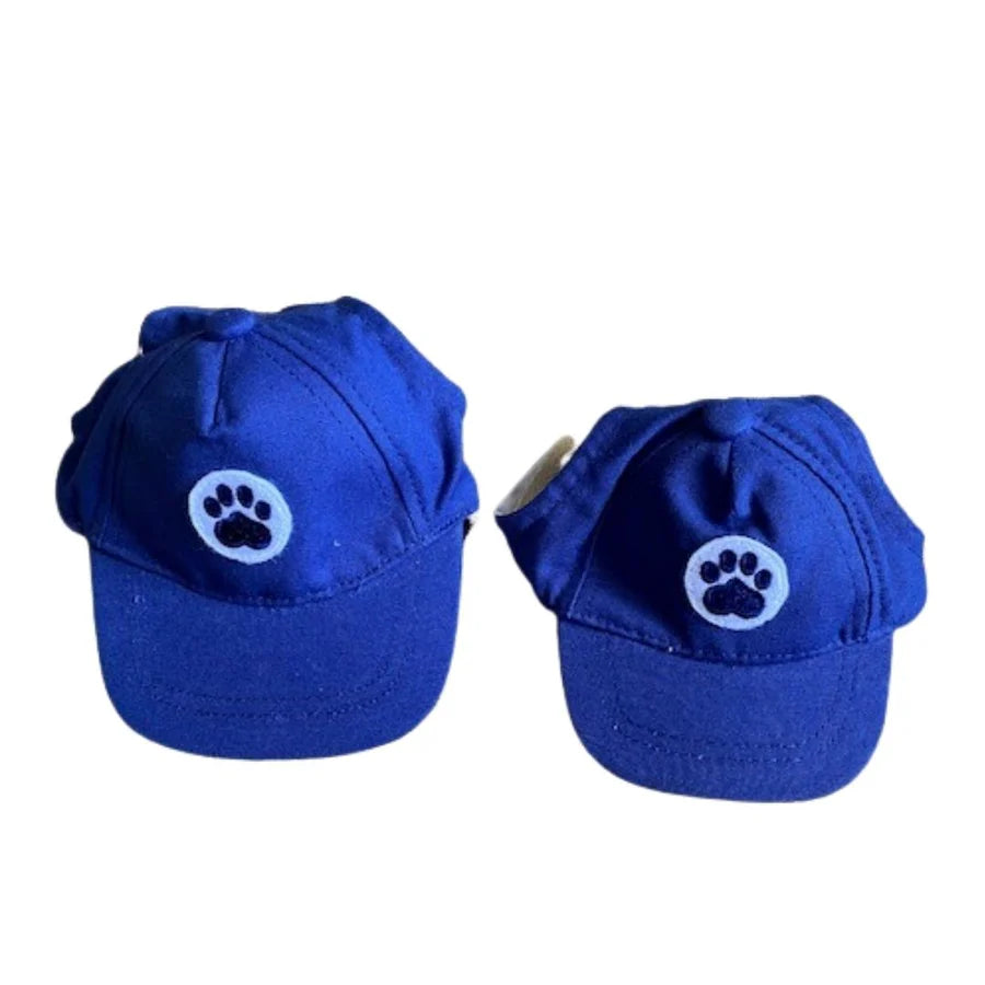 Dog Baseball Hat Blue Paw
