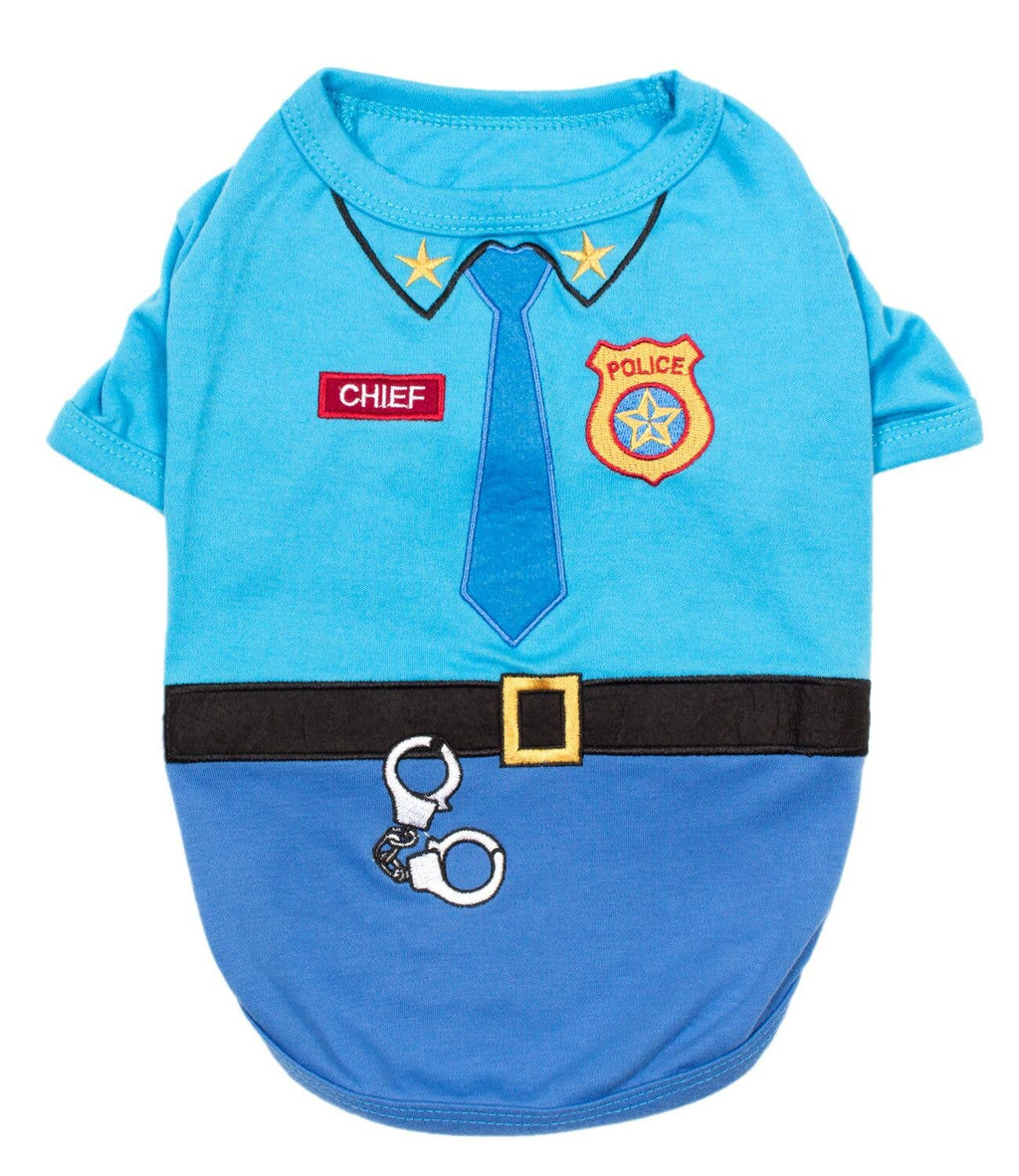 Officer Woof Dog T-Shirt – Cute Halloween Costume Pet Shirt