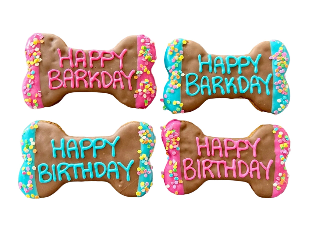 6 inch Carob Confetti Barkday bones dog treats