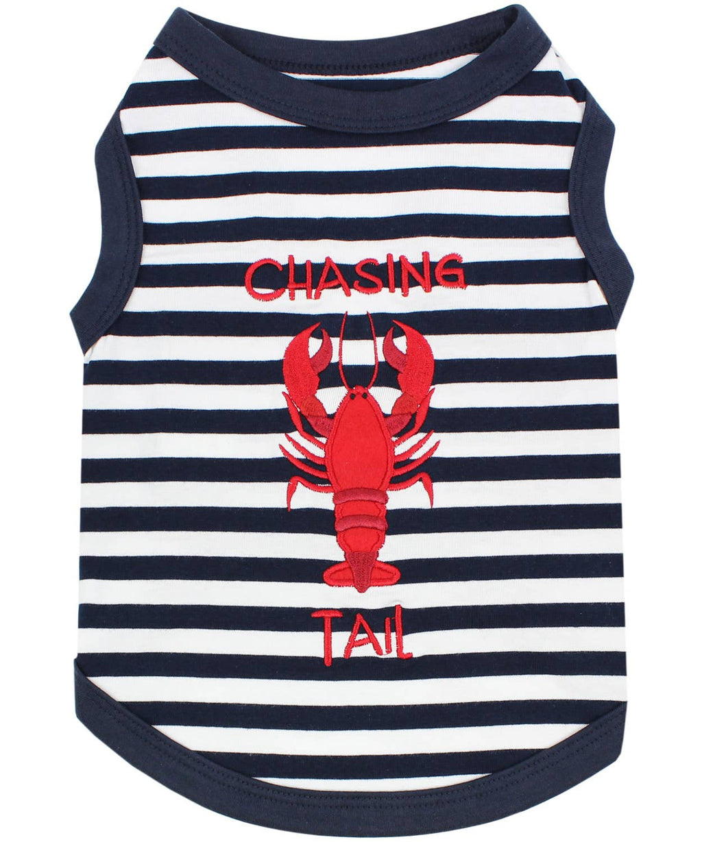 Lobster Chasing Tail Dog T-Shirt – Funny Shirt for Pets