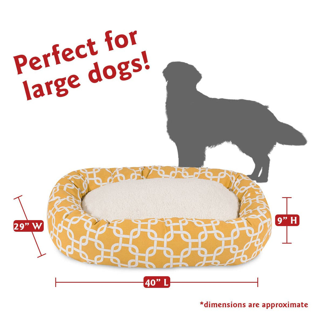 Links Sherpa Bagel Dog Bed