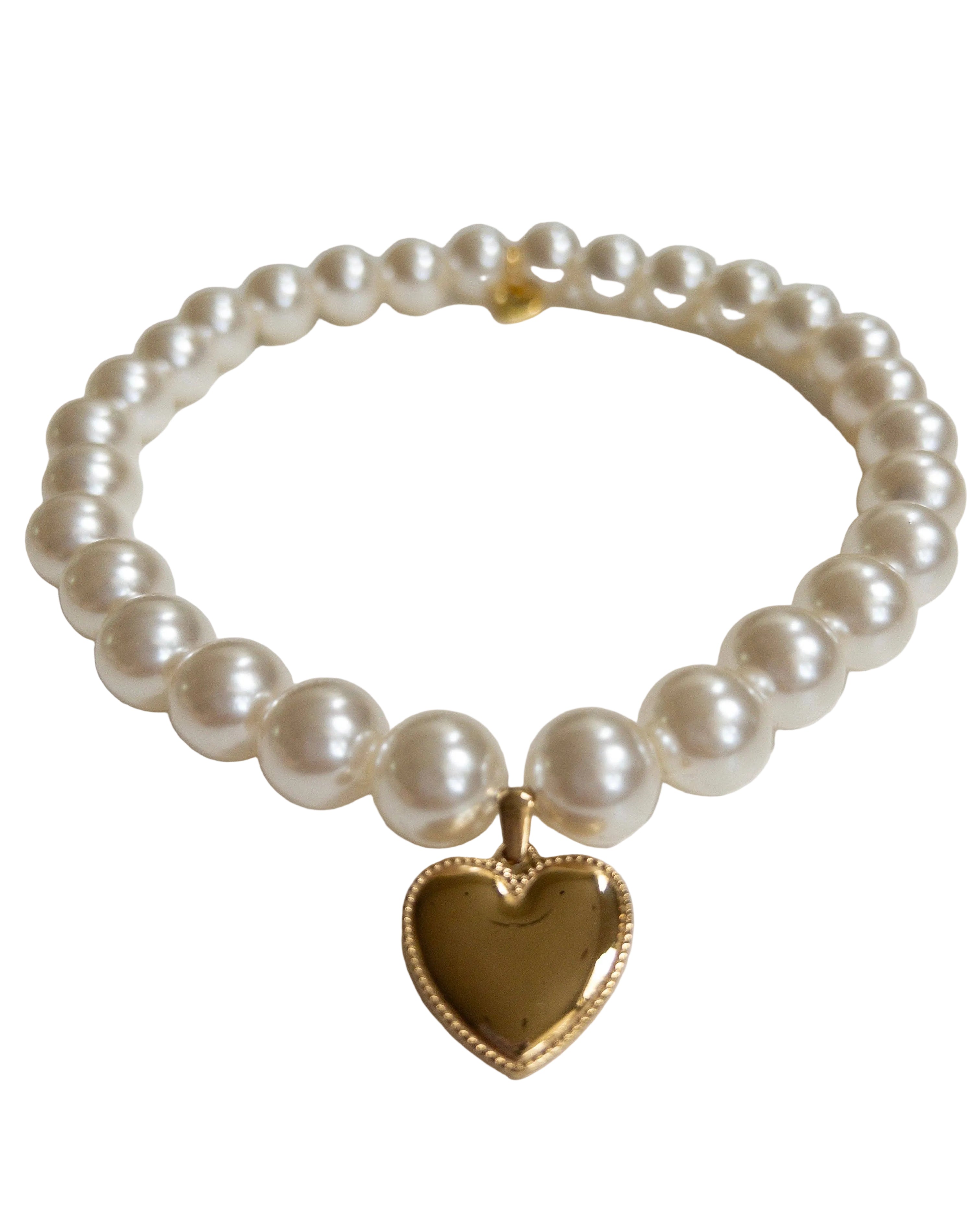 Pearly Lune Skinny Necklace
