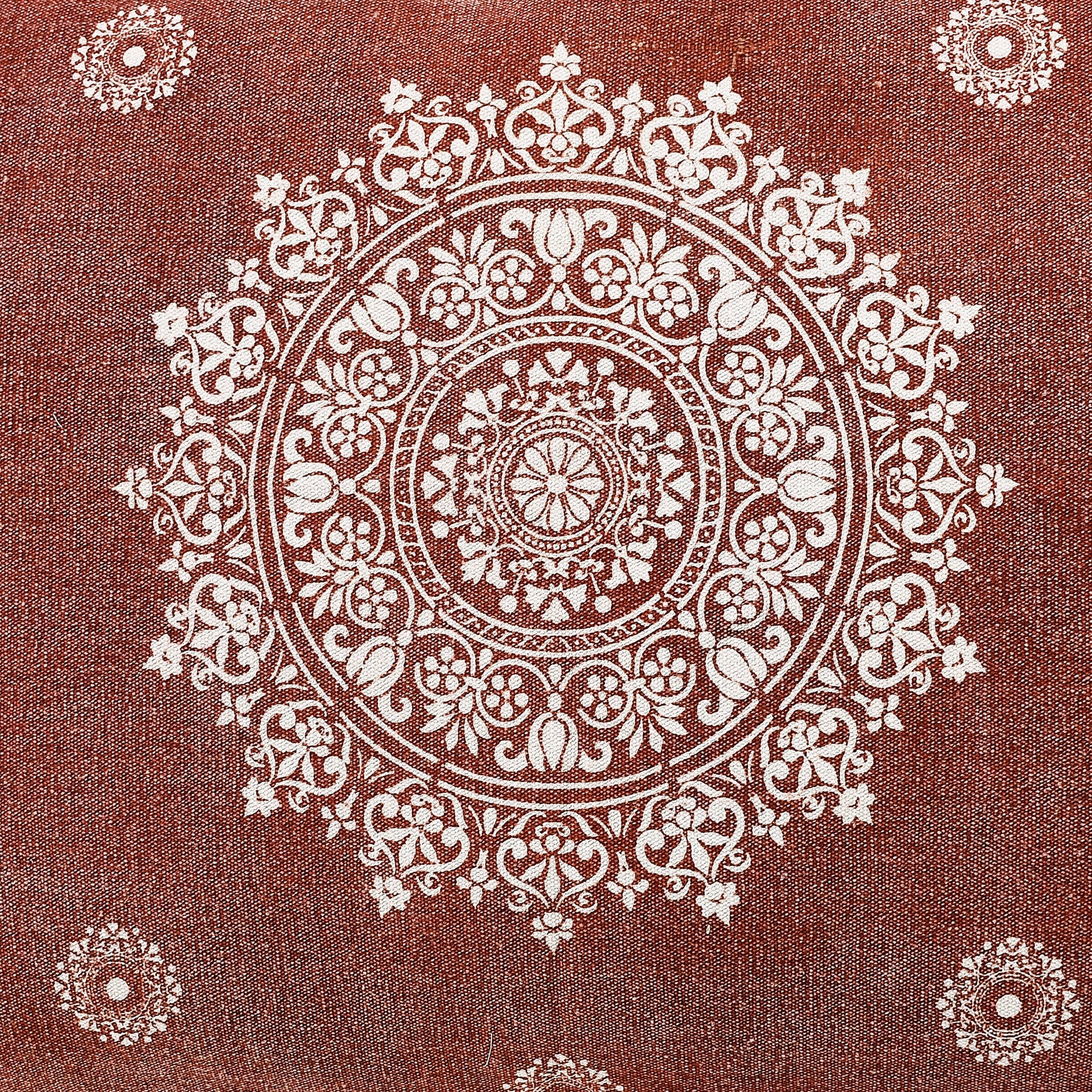 Mandala Stonewash Pillow Pet Bed With Removable Cover