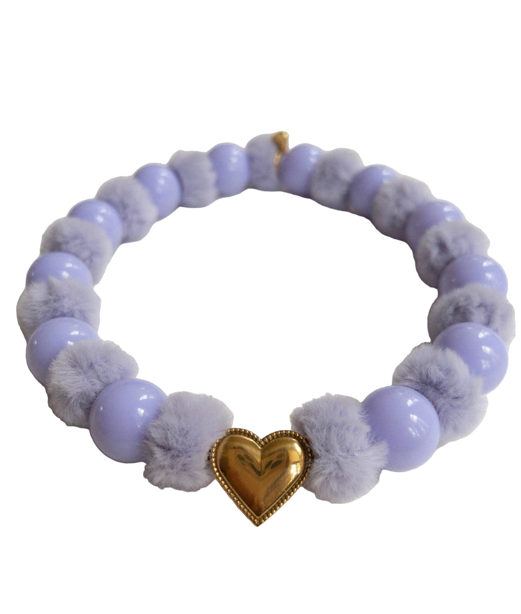 Pretty Fluffy Lavender Necklace