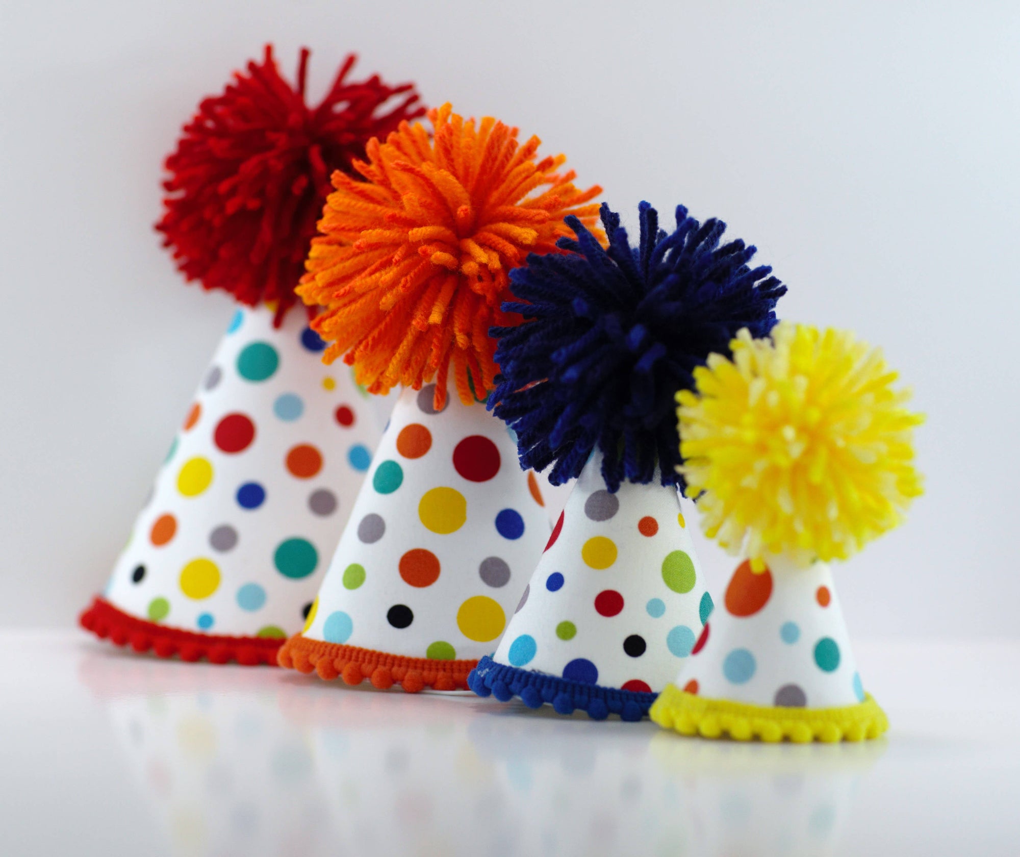 White Dots Party Hat
