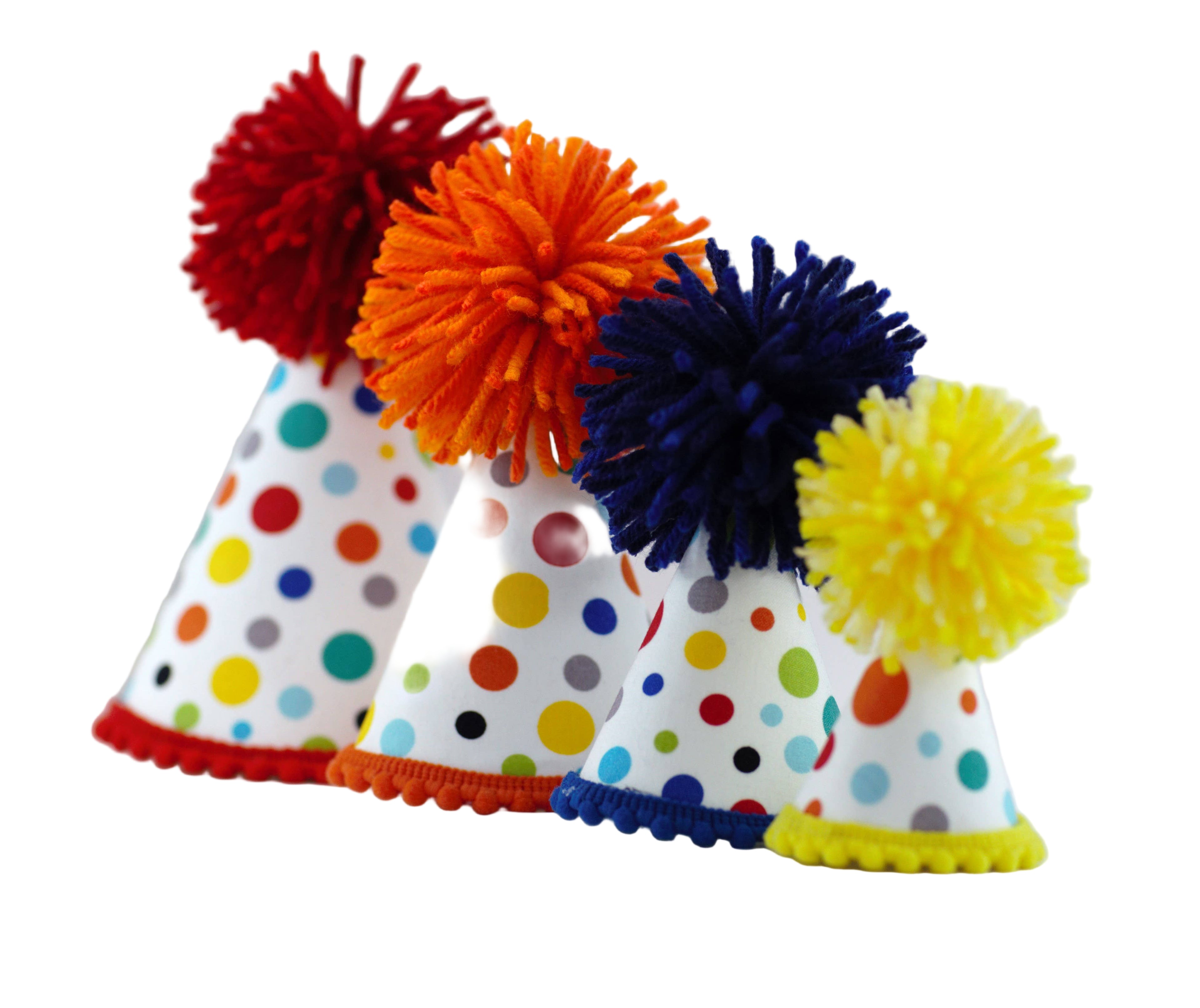 White Dots Party Hat