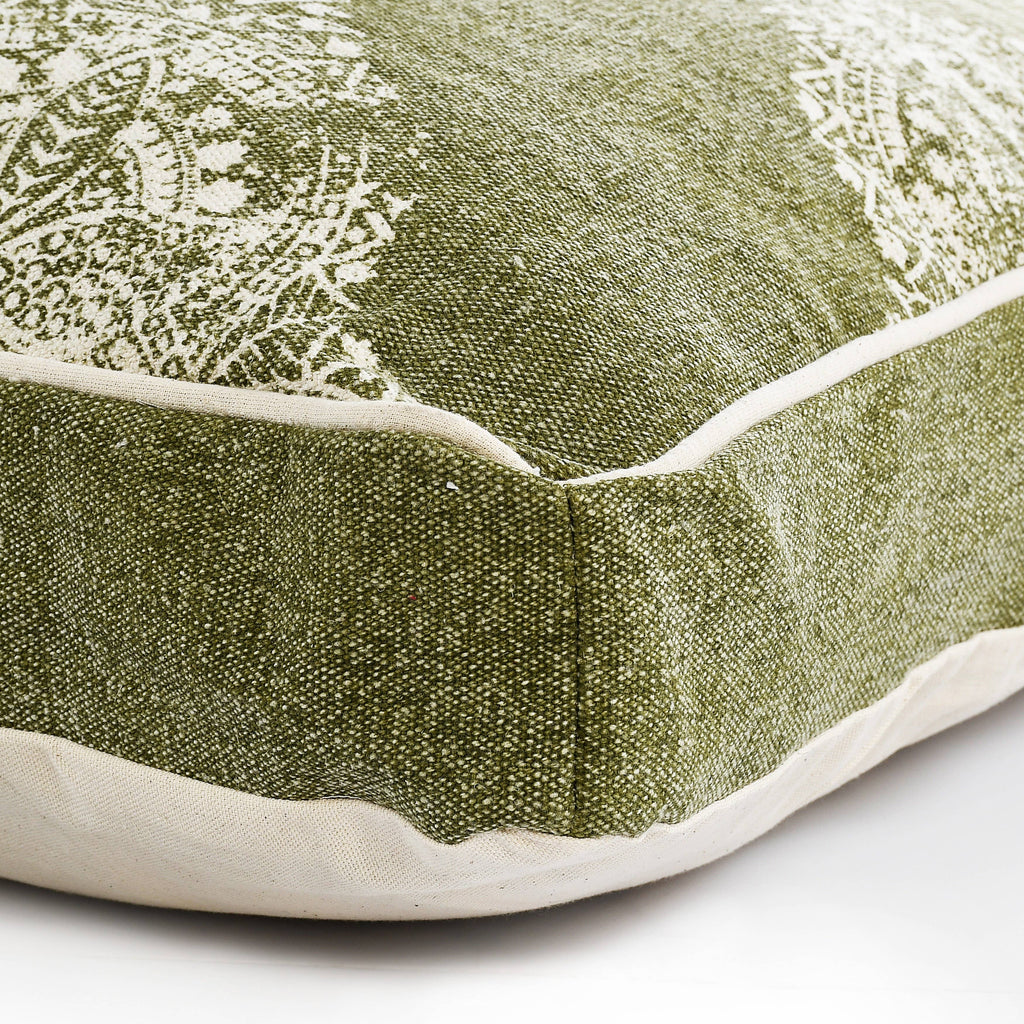 Mandala Stonewash Pillow Pet Bed With Removable Cover