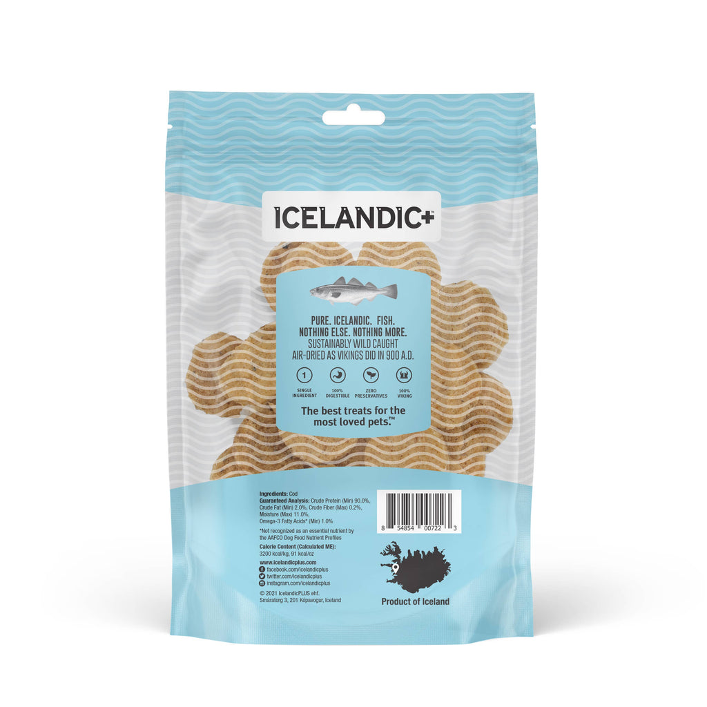 Icelandic+ Cod Fish Chips Dog Treat 2.5-oz Bag