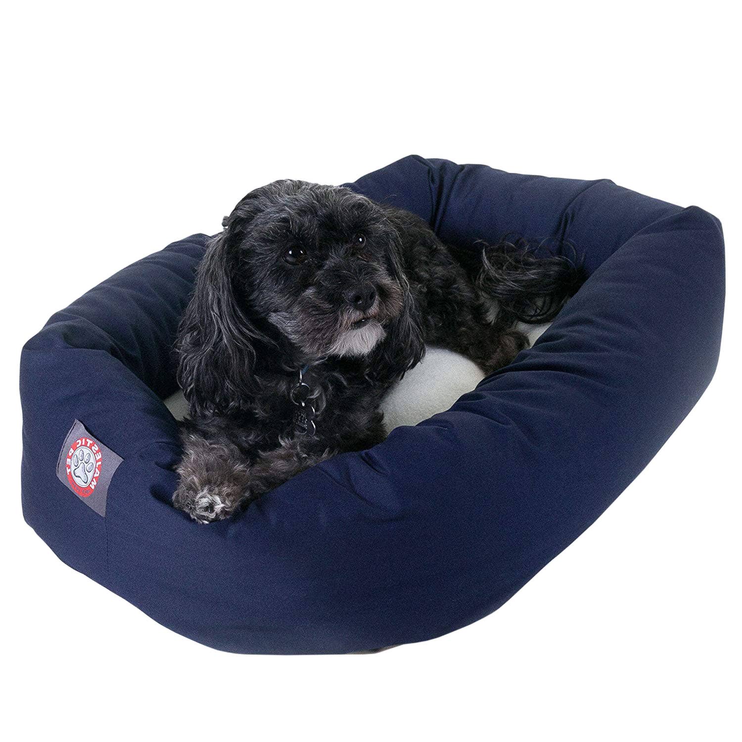 Poly/Cotton Sherpa Bagel Dog Bed