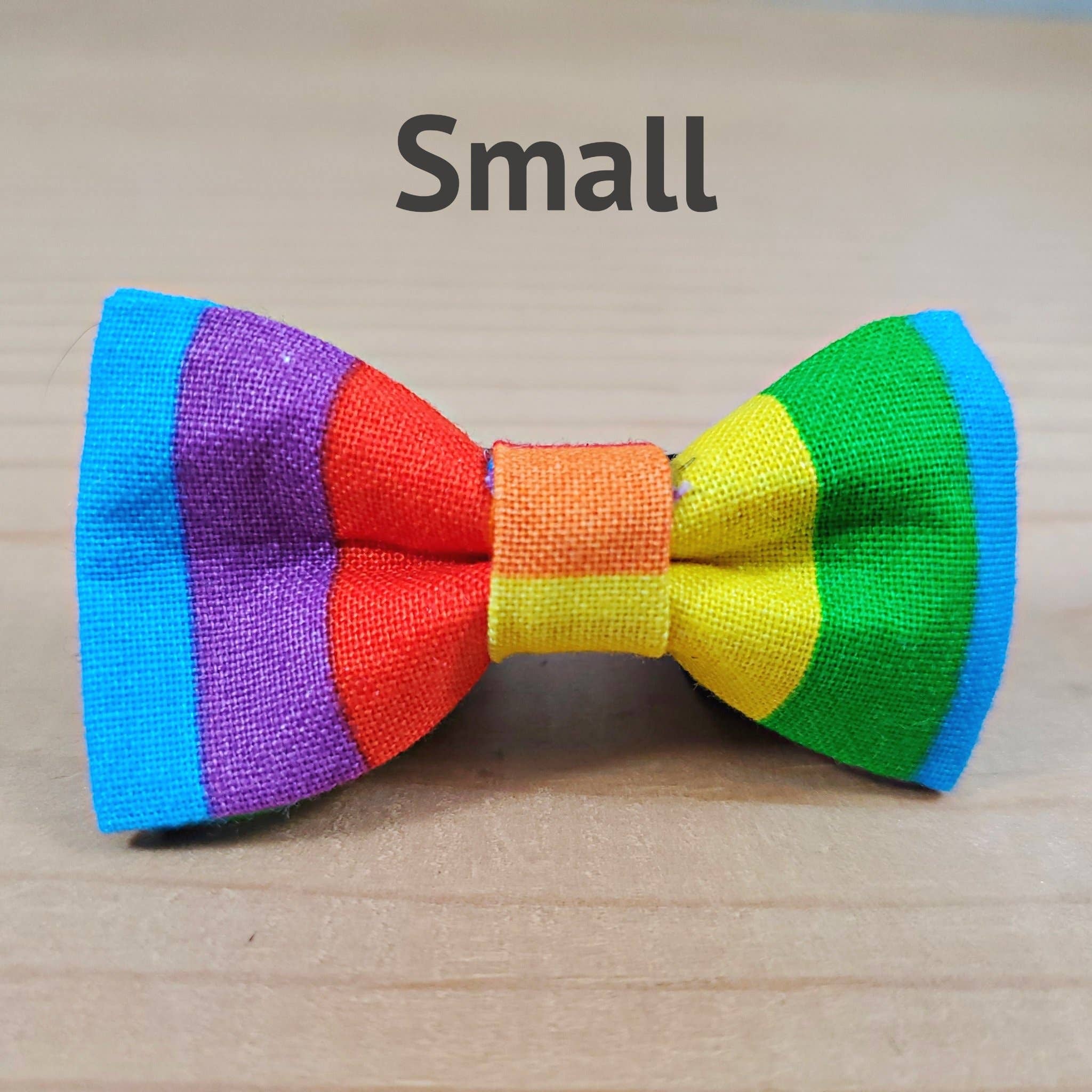 Rainbow Stripes Pride Bow Tie