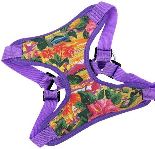 Wrap & Snap Choke Free Dog Harness - Sunset Hibiscus