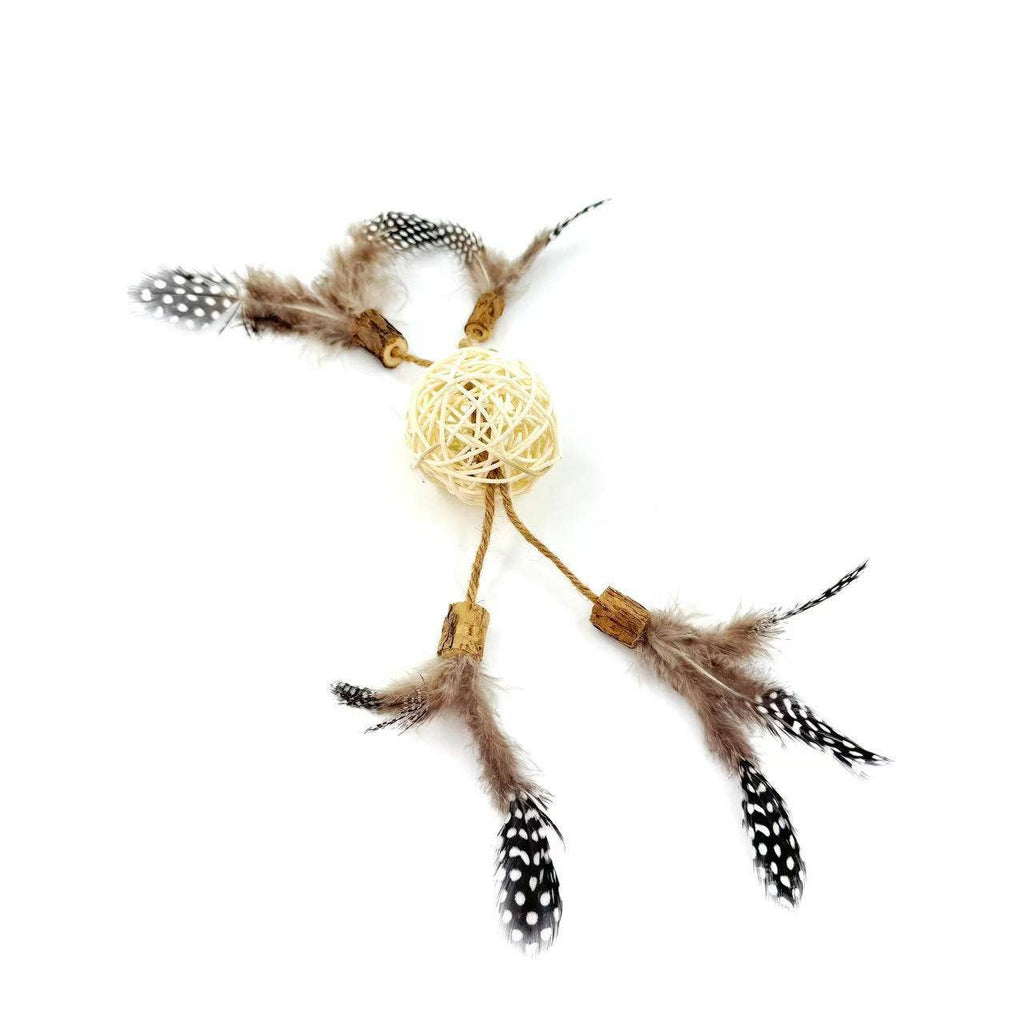 Moo - Natural Rattan Cat Toy Balls