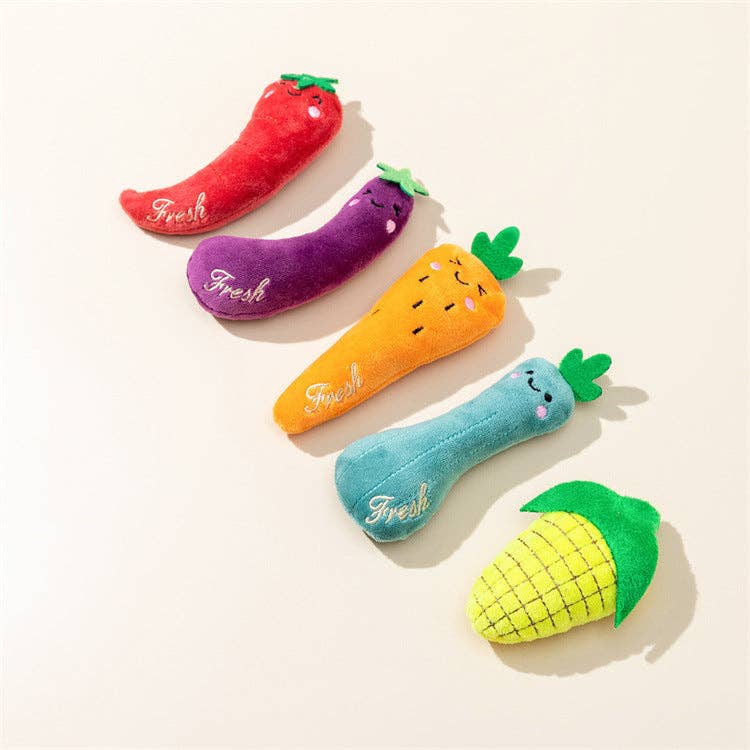 Moo Vegetable Cat Toy Set