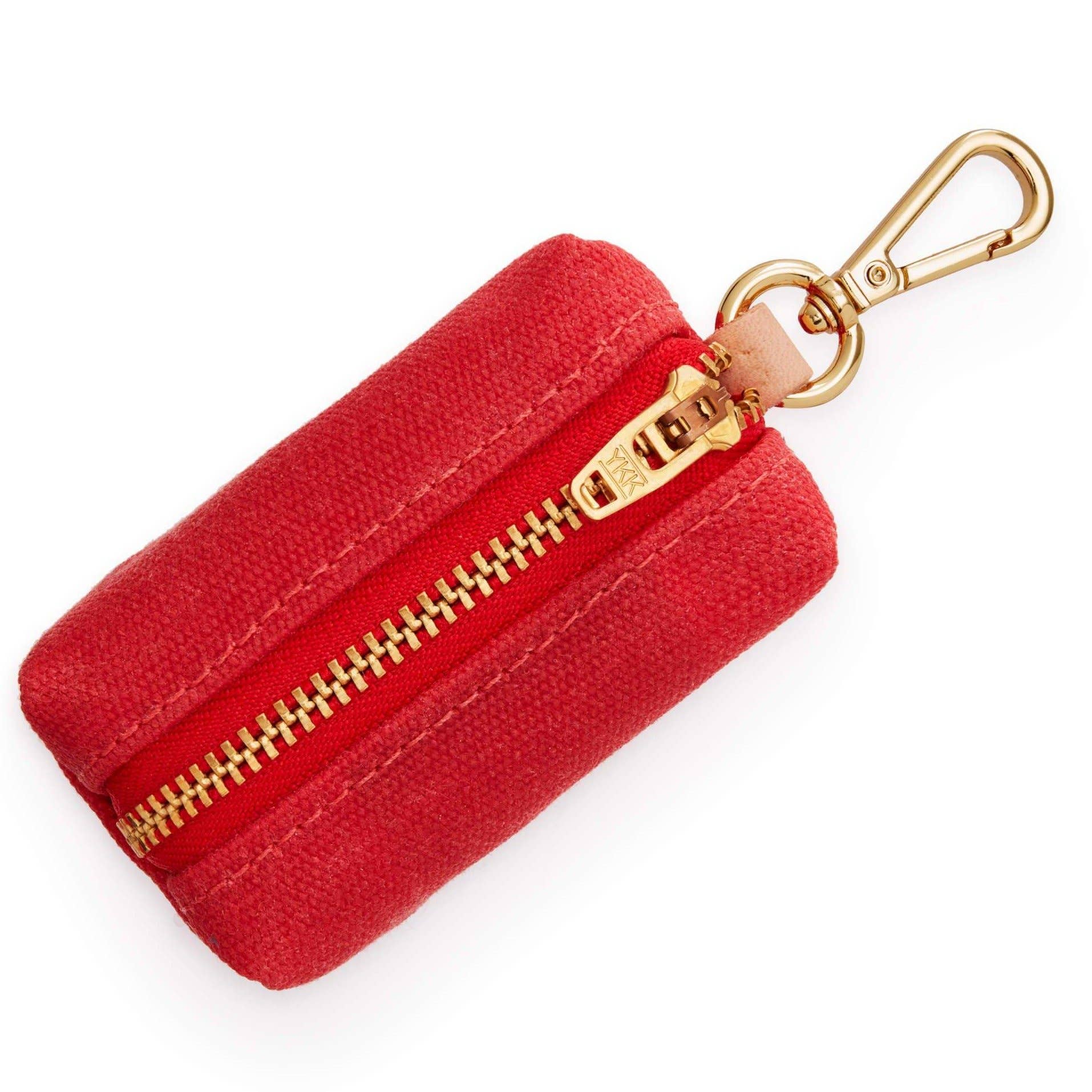 Ruby Valentine's Day Waxed Canvas Poop Bag Dispenser