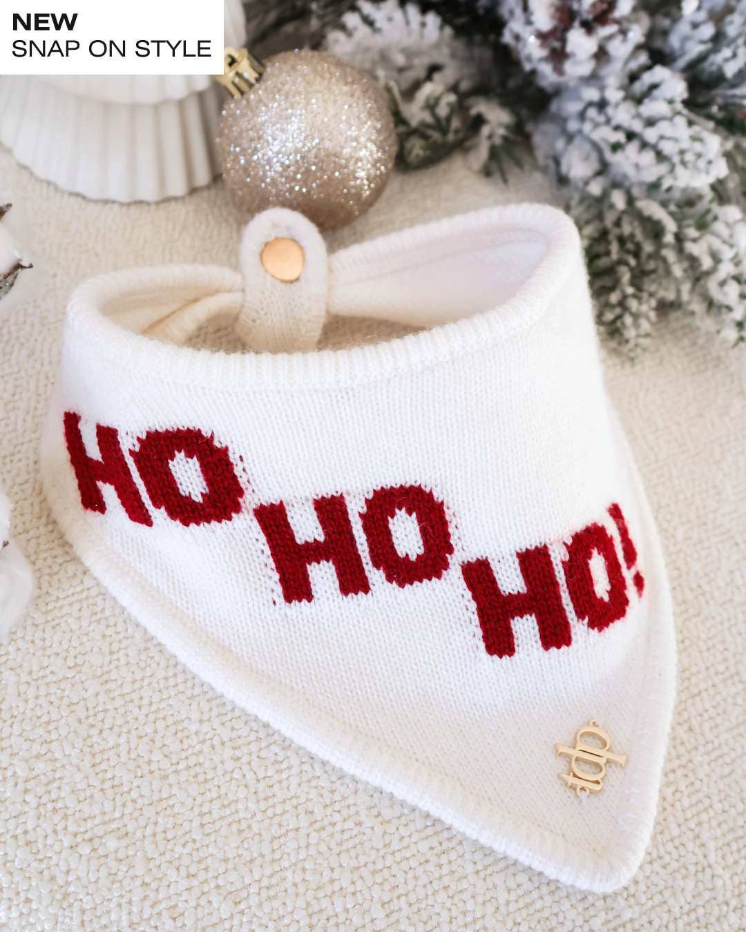 CHRISTMAS DOG BANDANA | HO HO HO