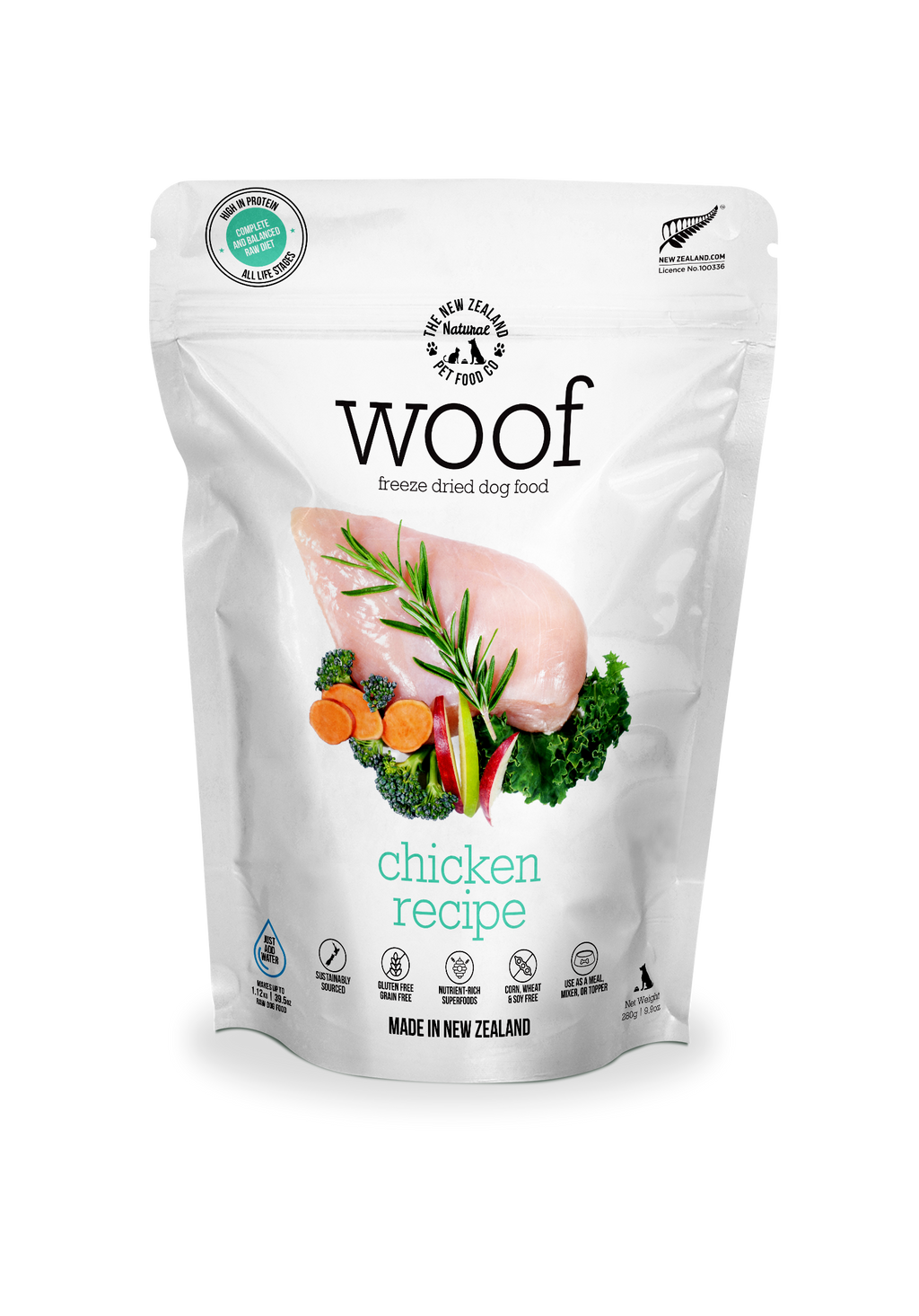 Woof Chicken Freeze Dried Dog Food