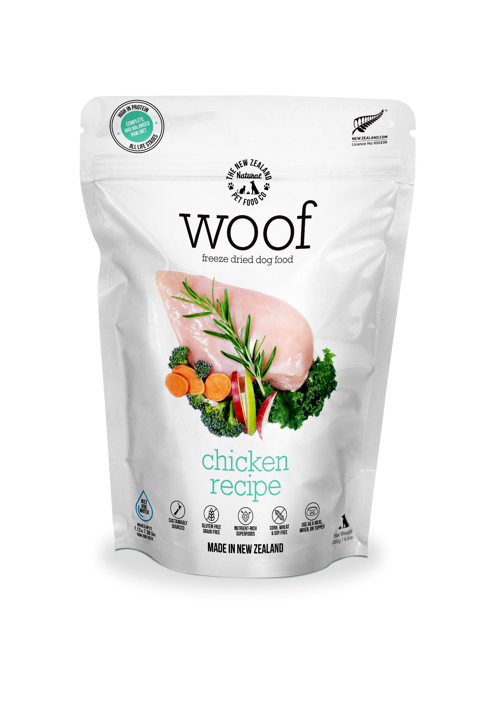 Woof Chicken Freeze Dried Dog Food
