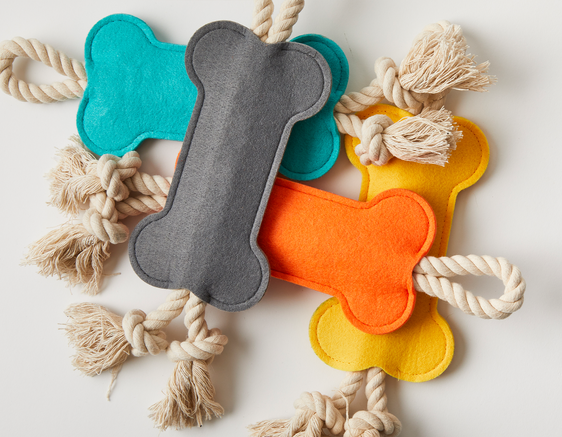 Hitch and Bone Teal Rope Toy