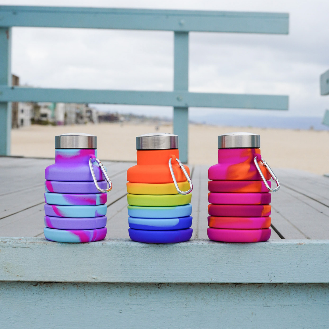 Collapsible Water Bottle with Clip