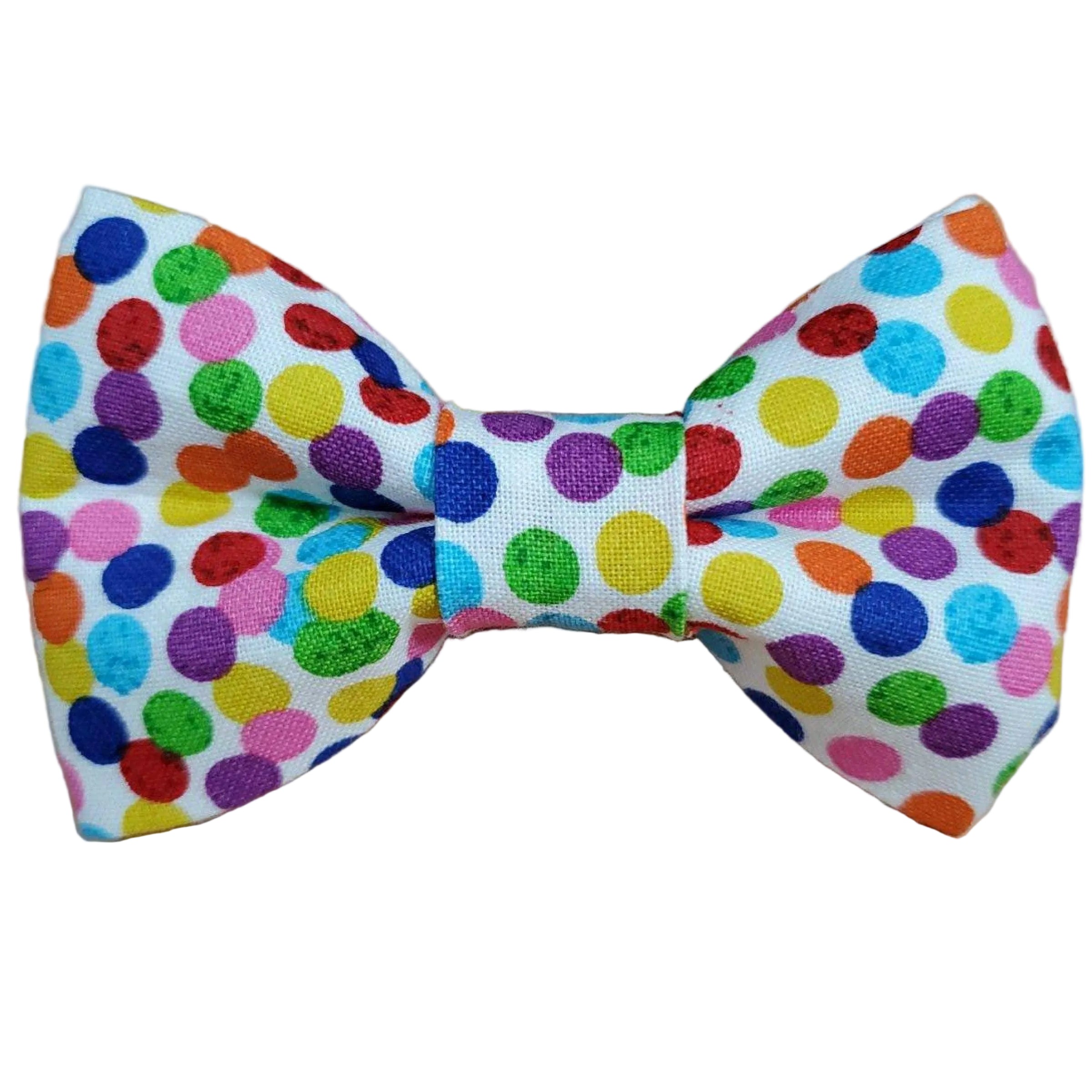 Rainbow Polka Dots Bow Tie