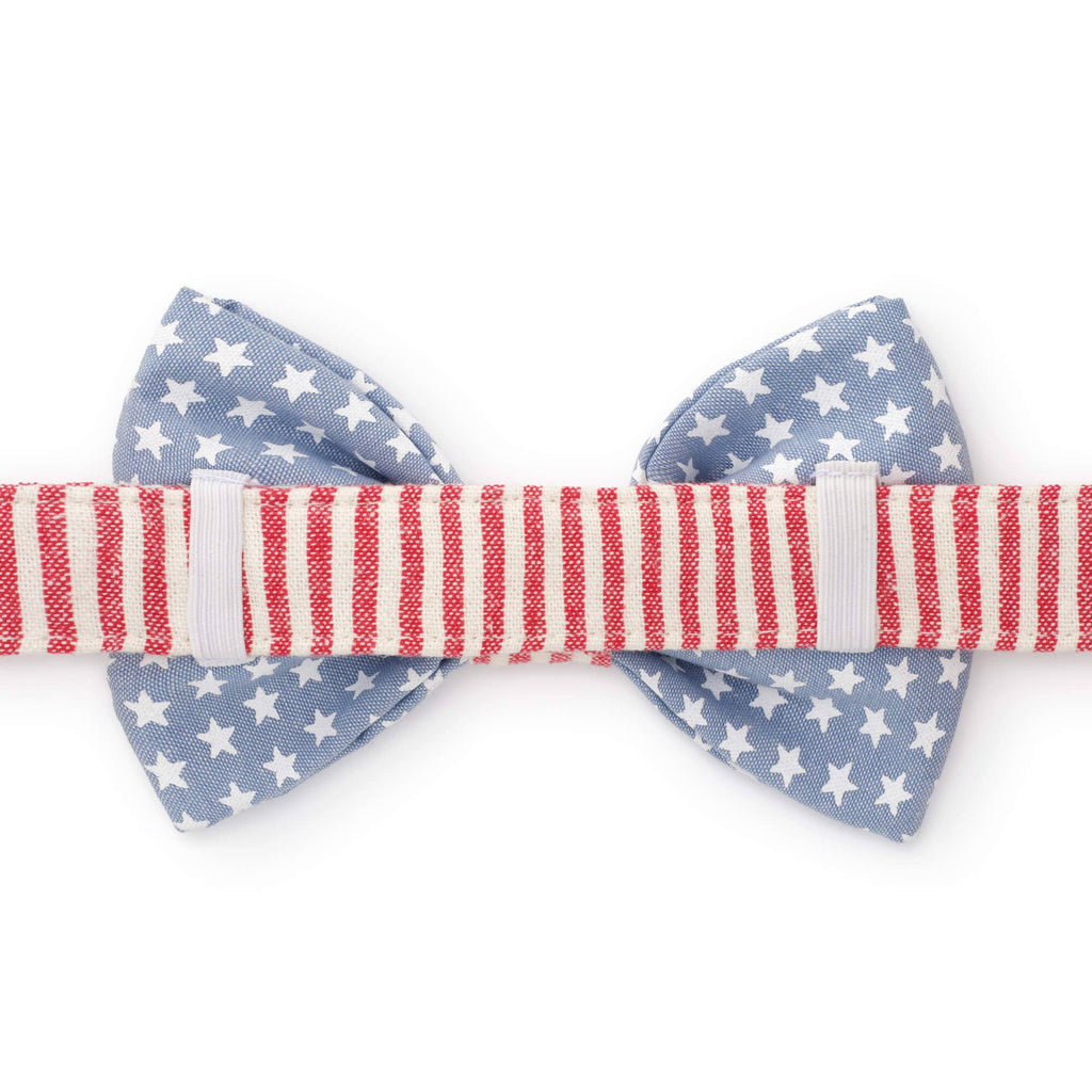 Stars and Stripes Summer Memorial Day Dog Bow Tie