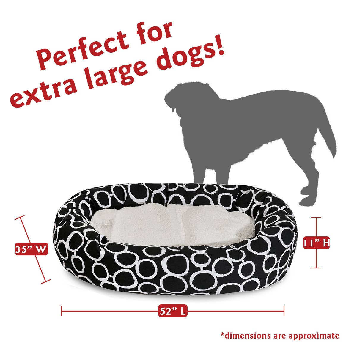 Fusion Sherpa Bagel Dog Bed