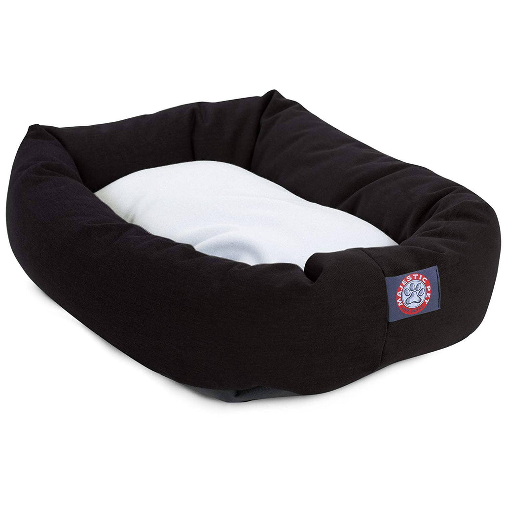 Poly/Cotton Sherpa Bagel Dog Bed