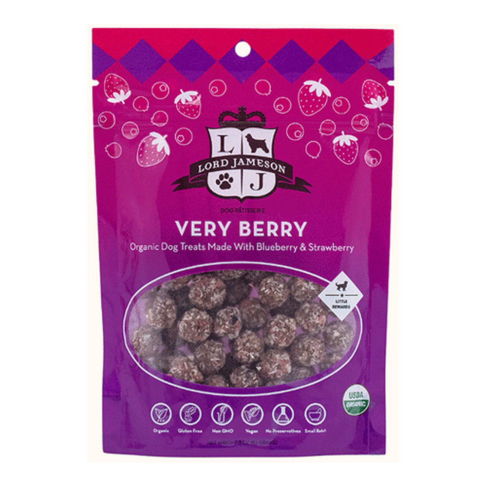 Lord Jameson Very Berry Organic Dog Treats 3oz
