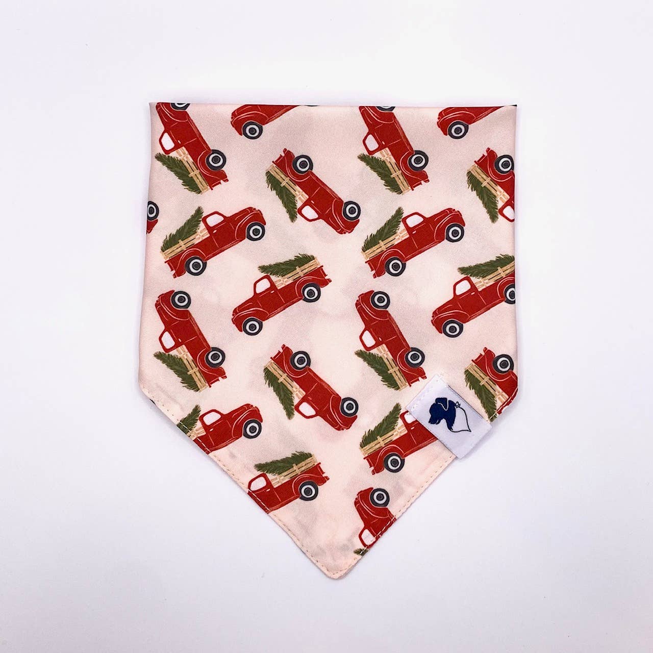 Holiday Truck Tie On Dog Bandana