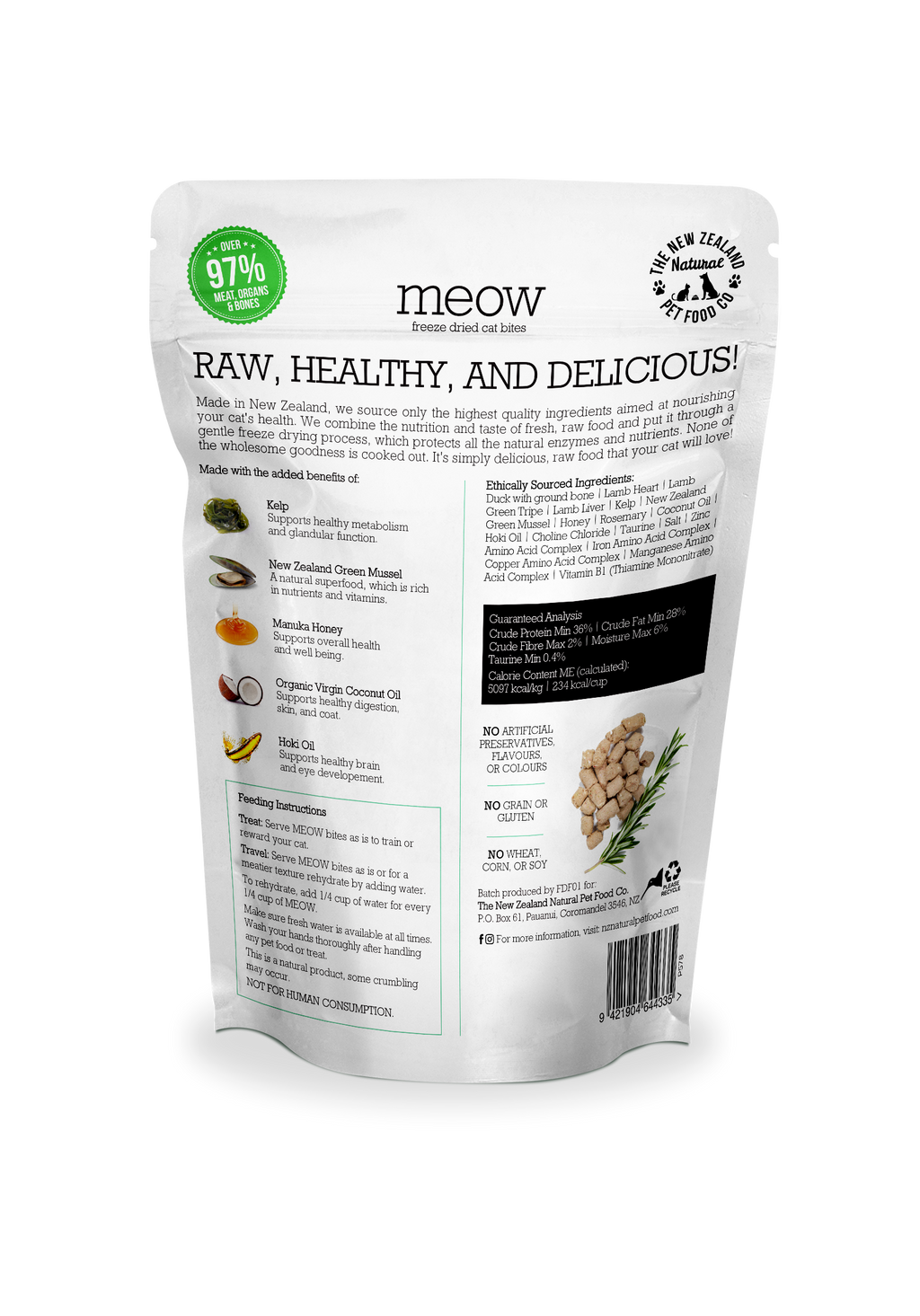 Meow Duck Freeze Dried Cat Food