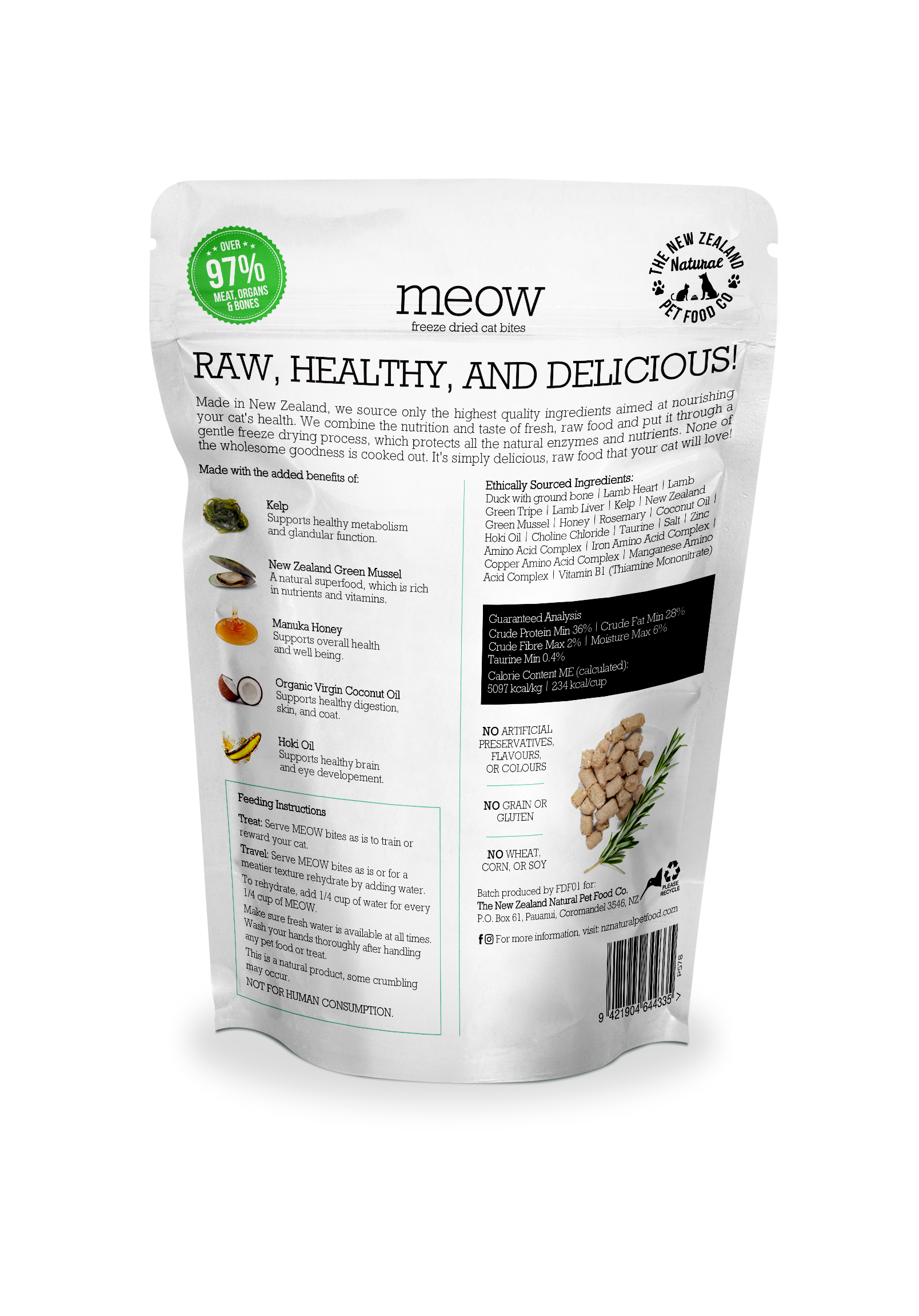 Meow Duck Freeze Dried Cat Food