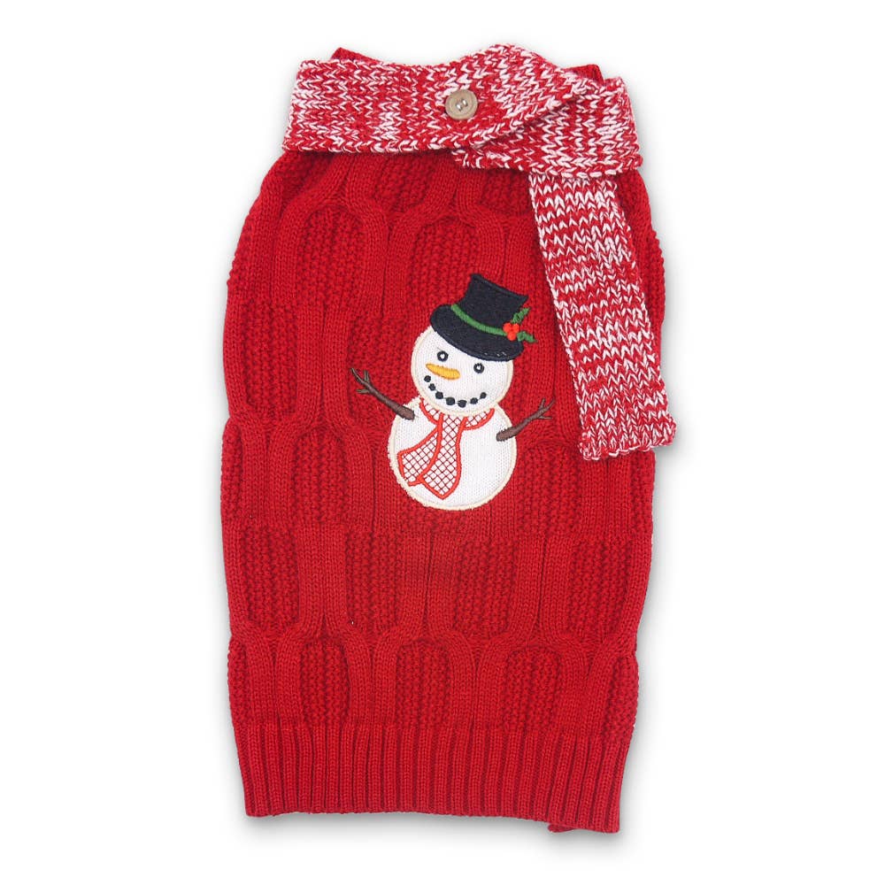 Snowmen Scarf Sweater