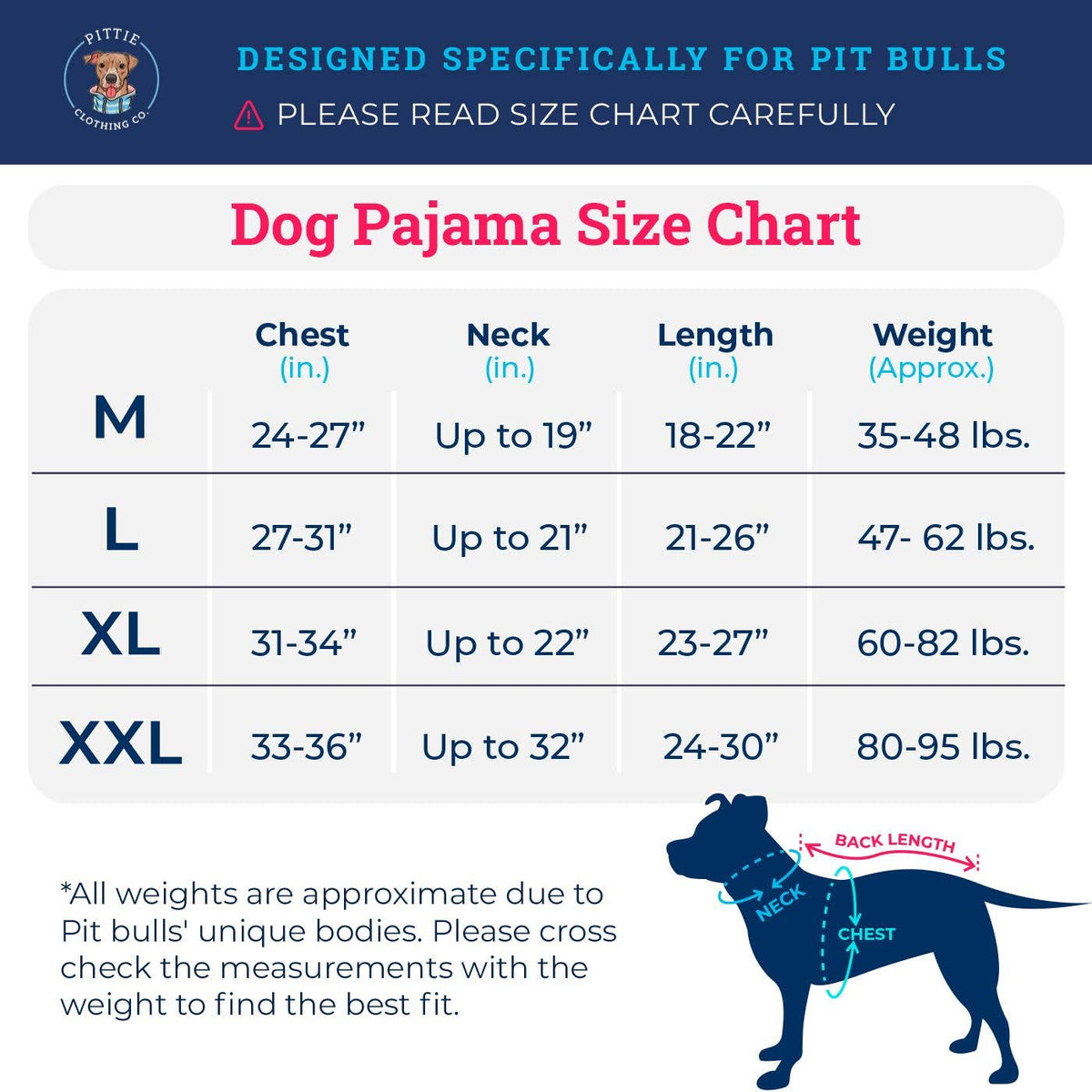 Blue Pitbull Pajamas