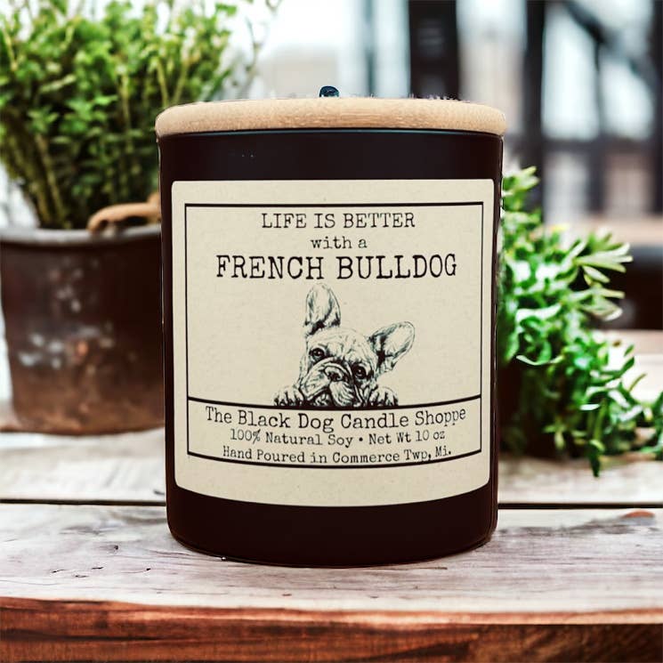 French Bulldog Candle