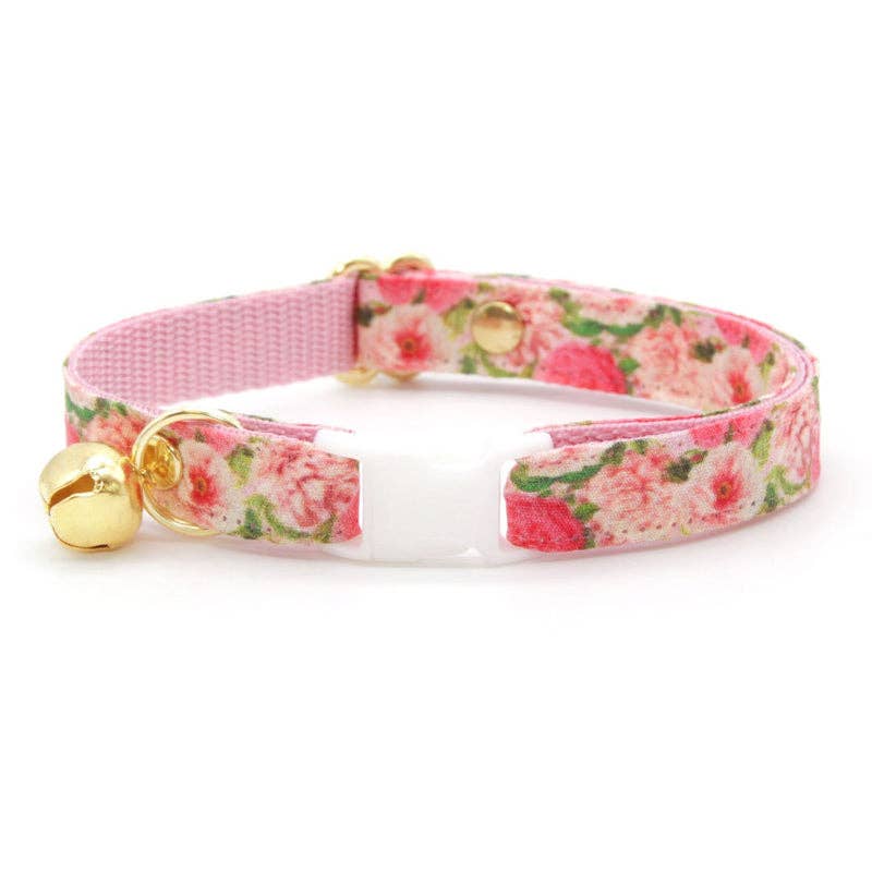 "Pretty in Peony - Pink" - Floral Cat Collar