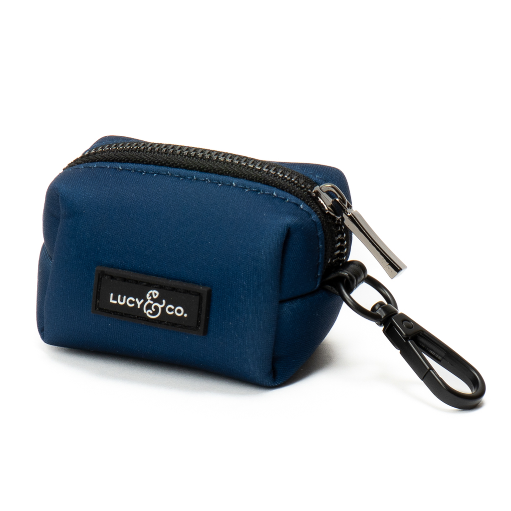 Navy Poop Bag Holder