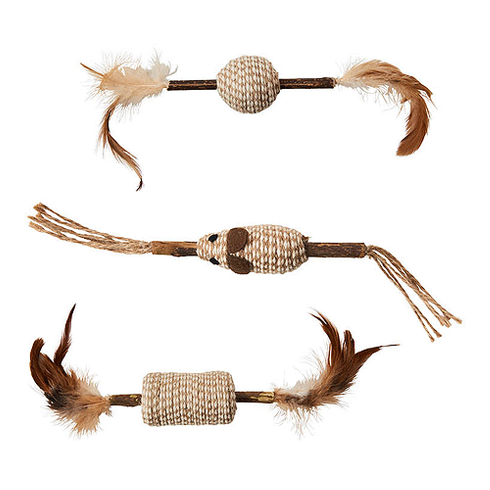 Ethical/Spot Silver Vine Cord/Stick Cat Toy