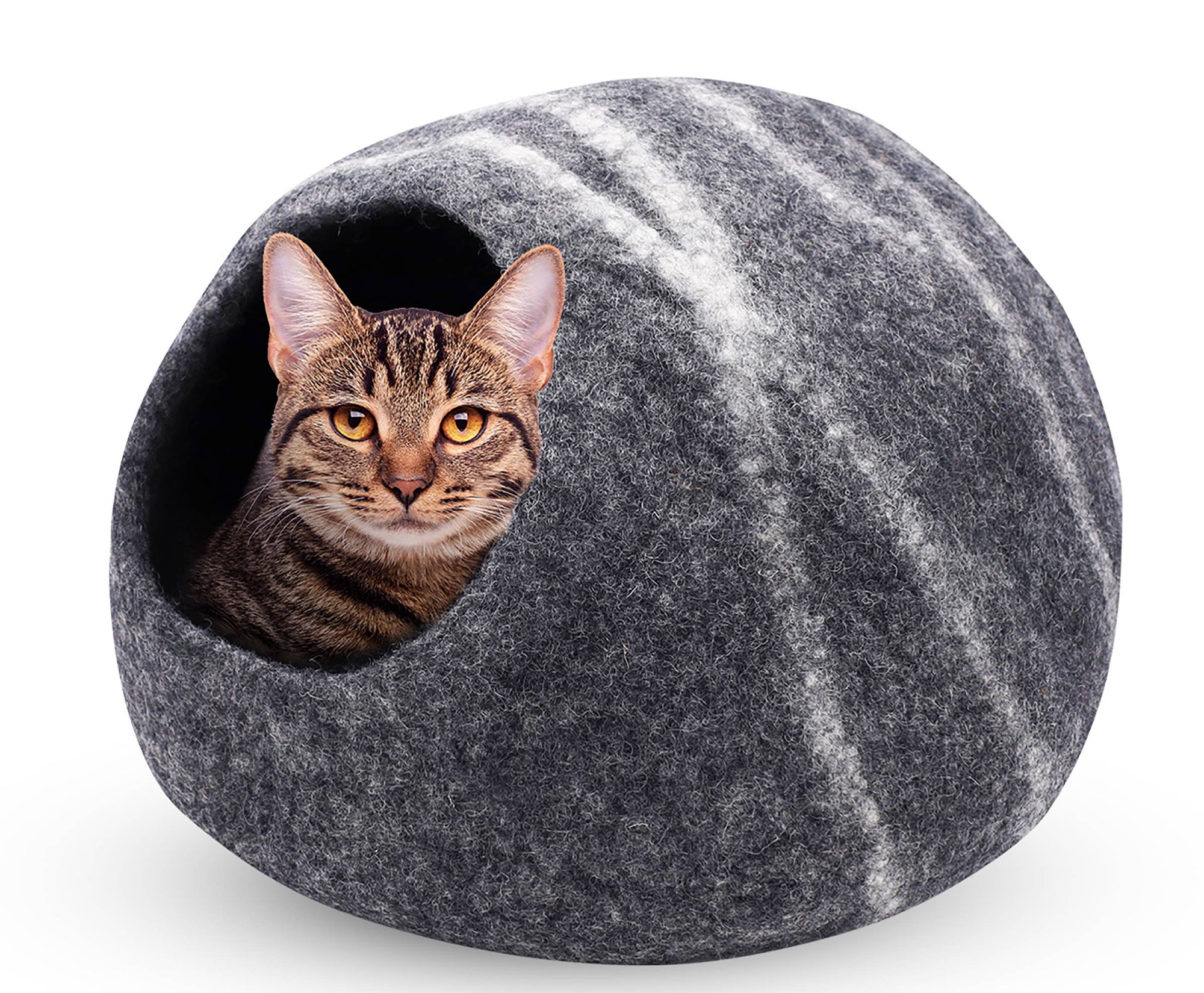 Hand Made Felt Wool Cat Cave / Cat Bed / Warm Cat House