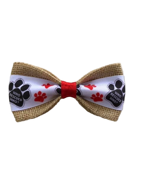 Who Rescued Who Bow Tie